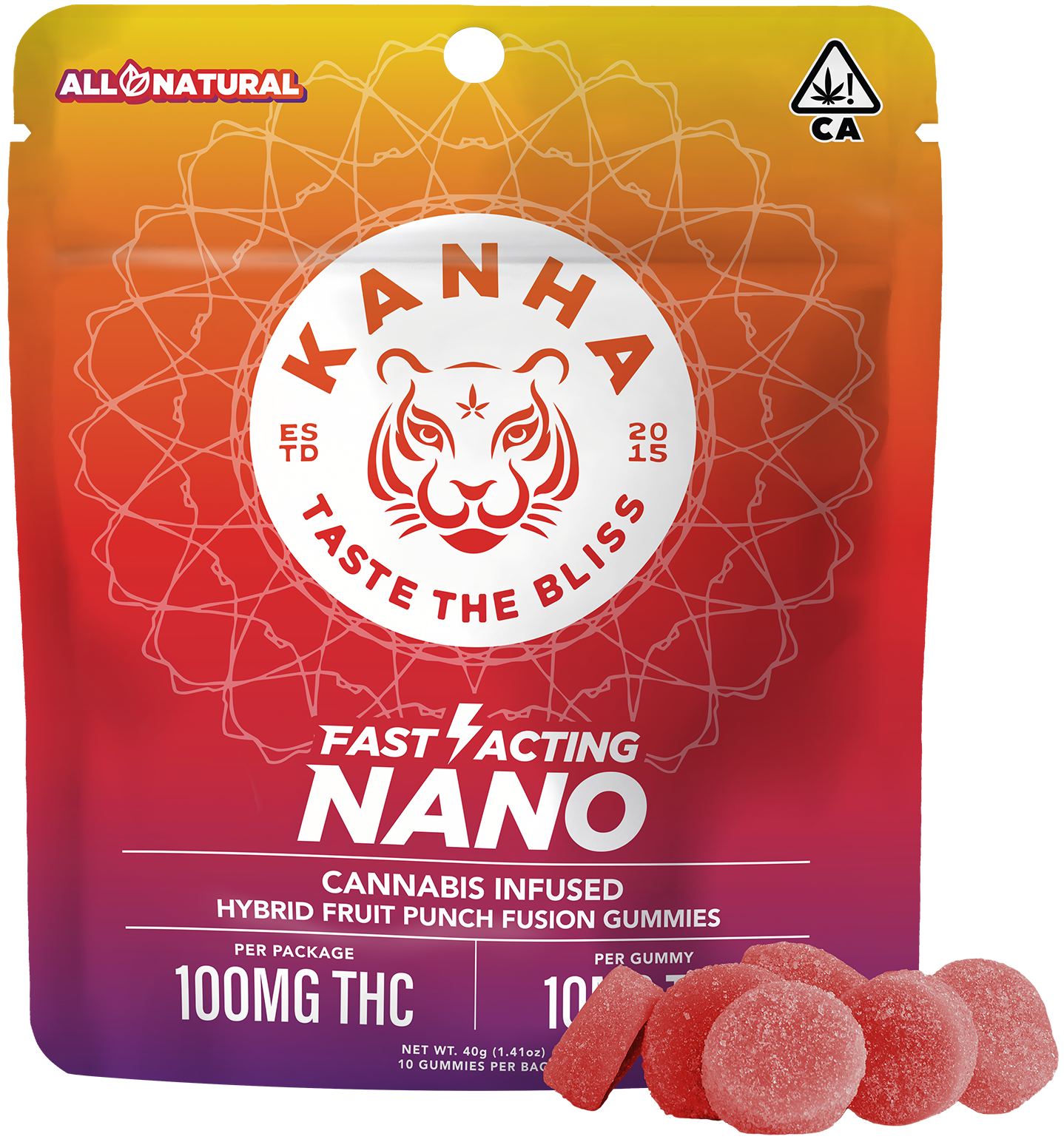 Kanha Nano Gummies Tropical Punch